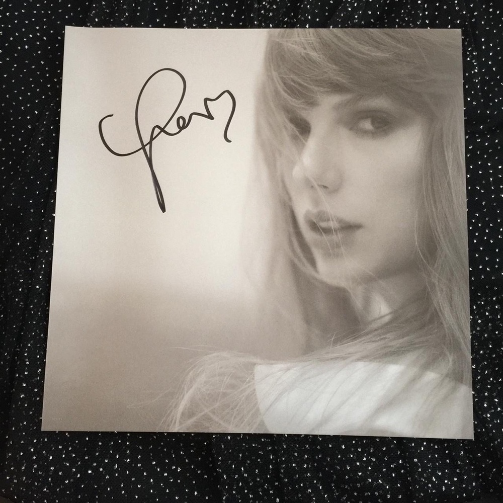 Signed TTPD vinyl Taylor Swift